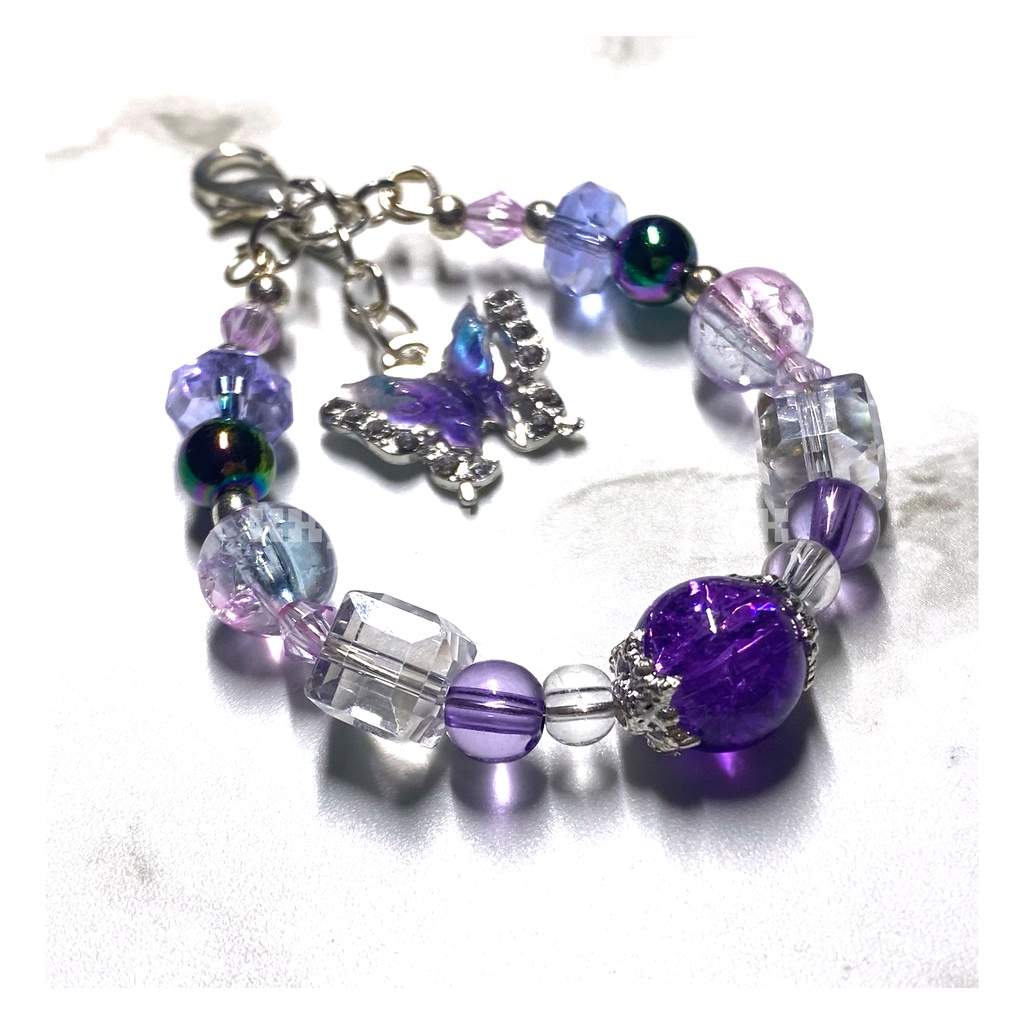 【Moon & Butterfly】Crystal チャーム