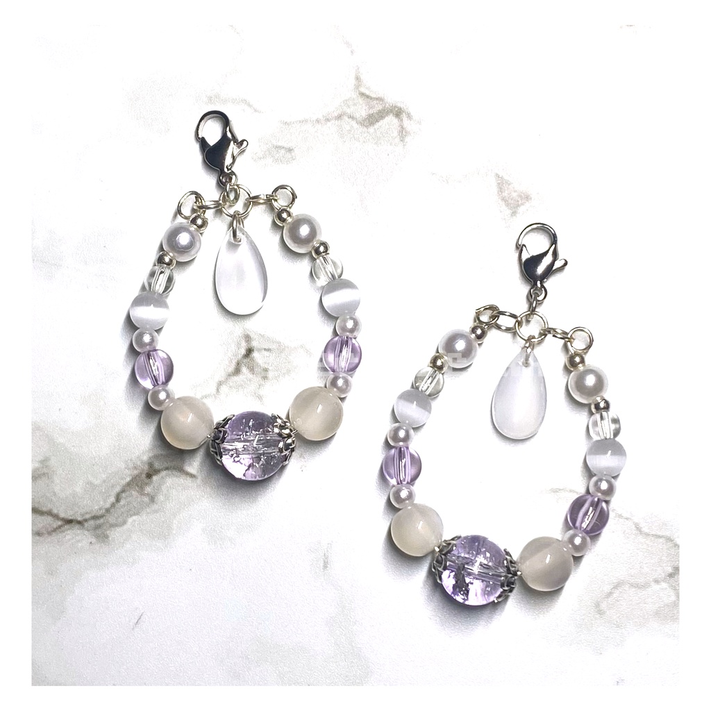 【Moon & Butterfly】Crystal チャーム