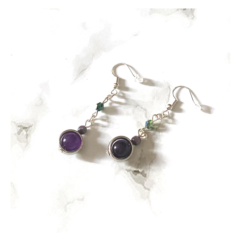 JIN ASTER コラボ天然石ピアス