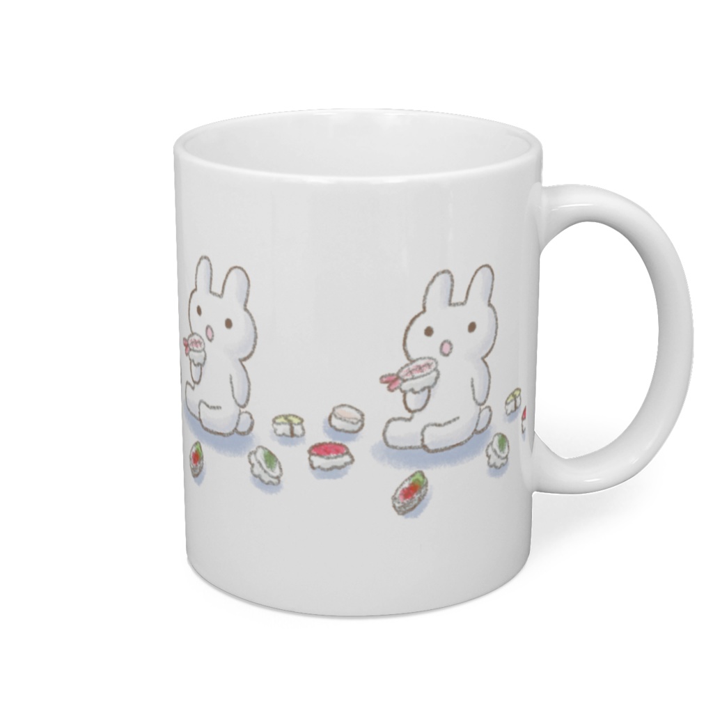 すしうさちゃんマグカップ