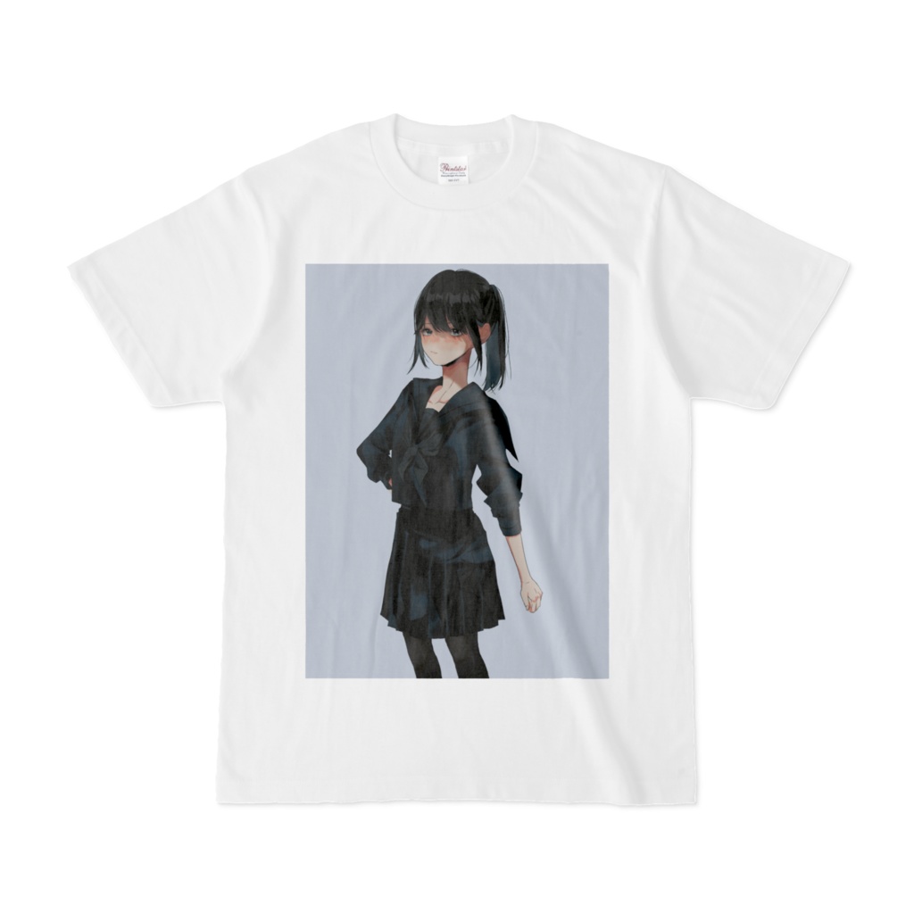 セーラー服少女イラスト Tシャツ