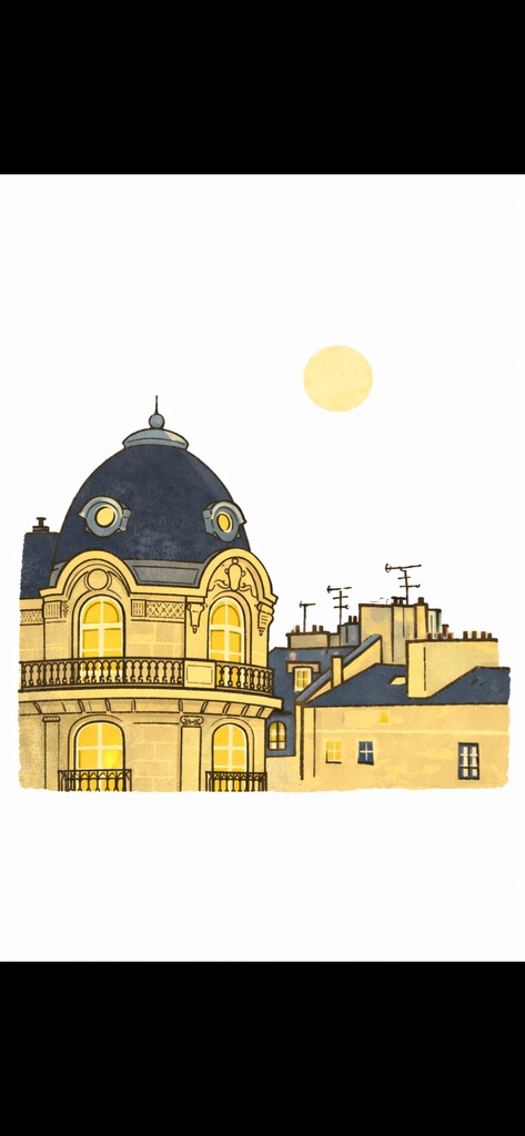 ヨーロッパ フランス パリ イラスト 8枚セット