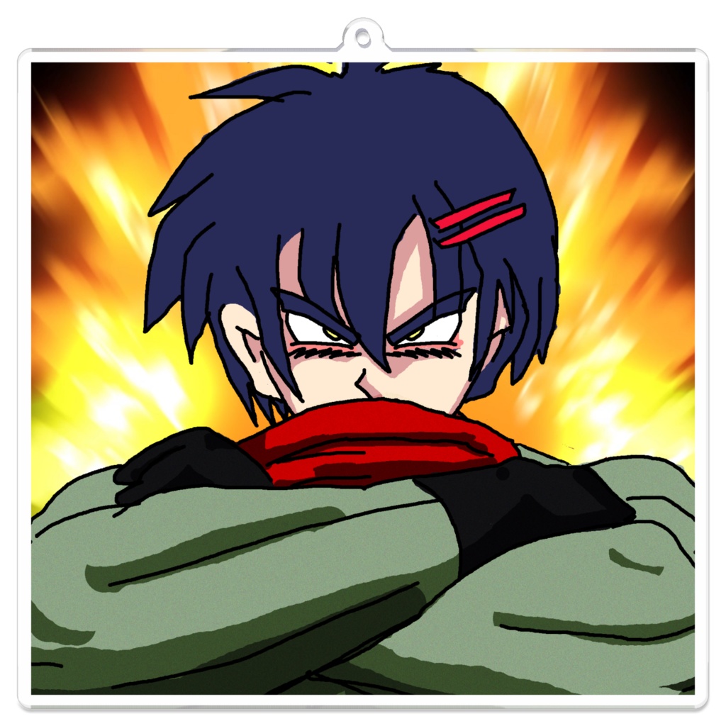 二次元おしょうアクリルキーホルダー