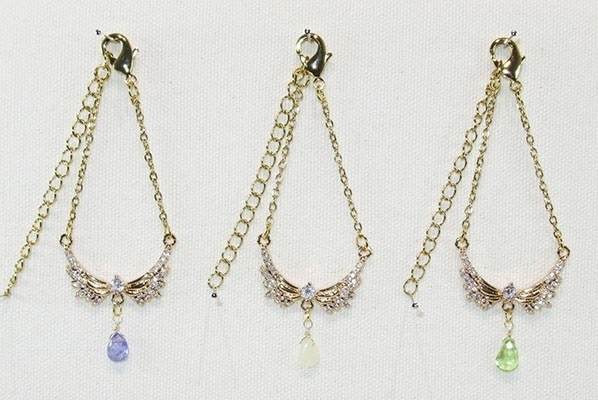 キュービックジルコニア天然石ネックレス-1/3ドール