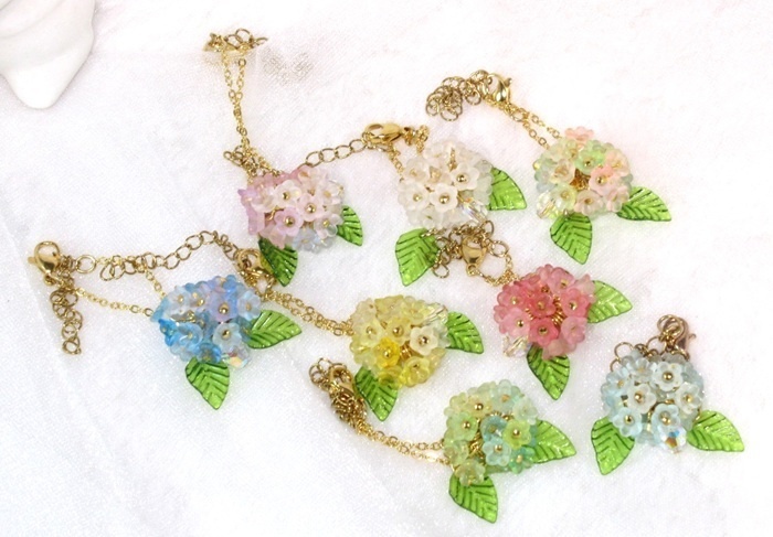 ピケノ紫陽花のチャームポシェット-オビツ11 1/12サイズ PRGPG