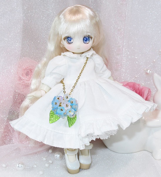 ピケノ紫陽花のチャームポシェット-オビツ11 1/12サイズ PRGPG