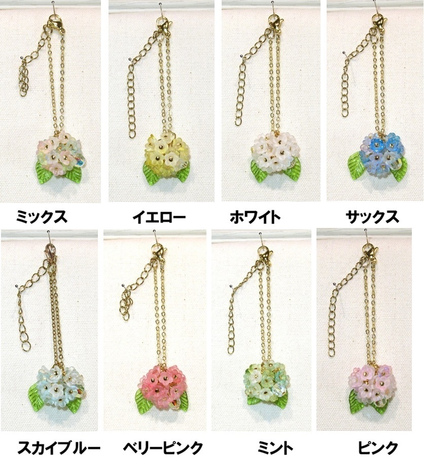 ピケノ紫陽花のチャームポシェット-オビツ11 1/12サイズ PRGPG