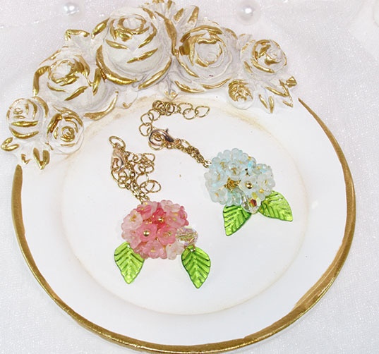 ピケノ紫陽花のチャームポシェット-オビツ11 1/12サイズ PRGPG