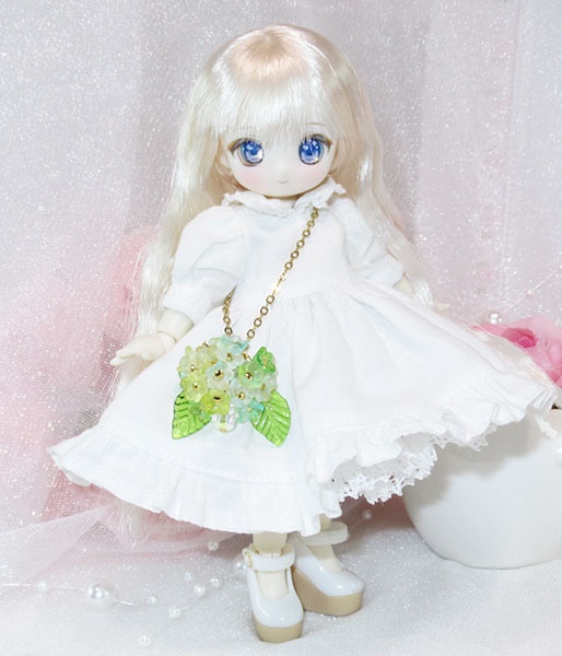 ピケノ紫陽花のチャームポシェット-オビツ11 1/12サイズ PRGPG