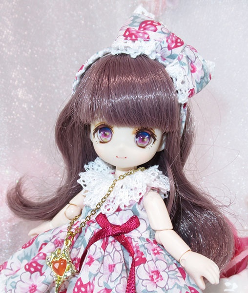 エプロン付きワンピースのお洋服セット-オビツ11 1/12サイズ PRGPG