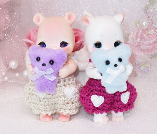 ちびちびベアーズの抱きぐるみ-オビツ11 kumukuku cocoriang 1/12 PRGPG