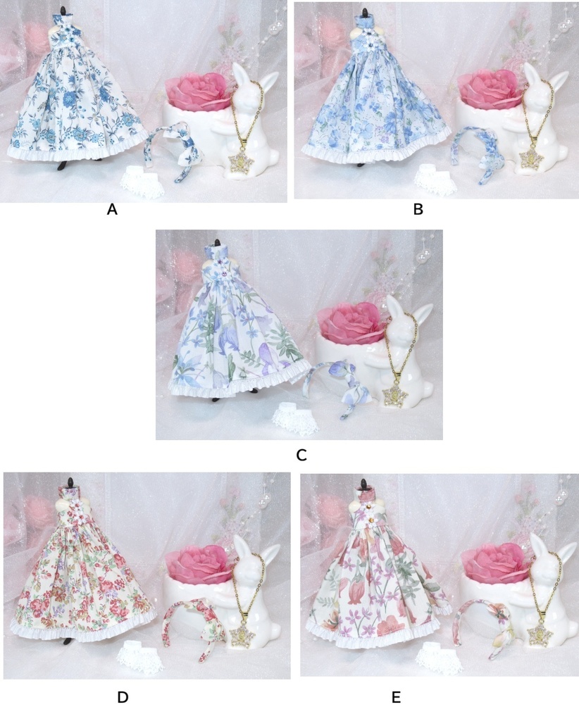 ホルダーネックドレス-オビツ11 1/12サイズ PRGPG