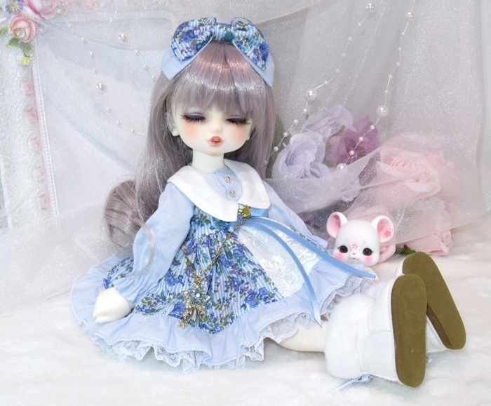 スイートワンピースのお洋服セット-TinyFox/幼SD/imomodoll PRGPG