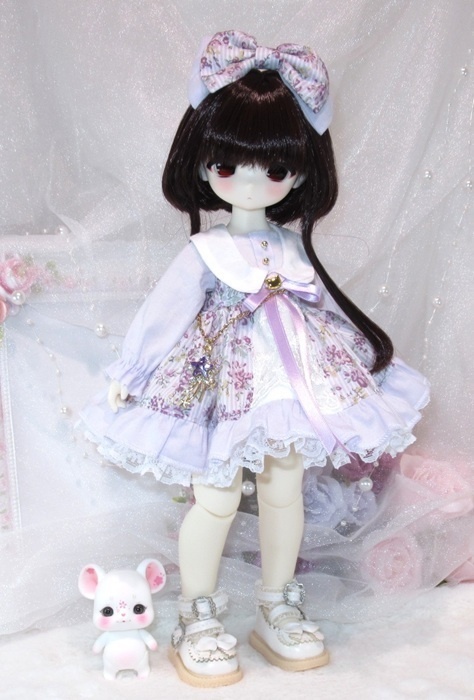 スイートワンピースのお洋服セット-TinyFox/幼SD/imomodoll PRGPG