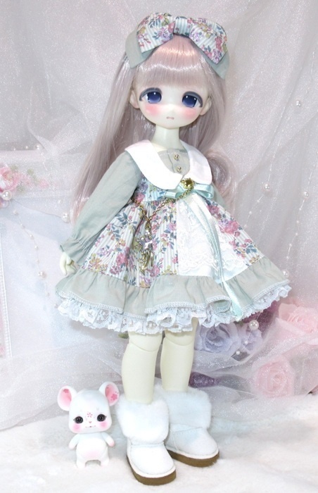 スイートワンピースのお洋服セット-TinyFox/幼SD/imomodoll PRGPG