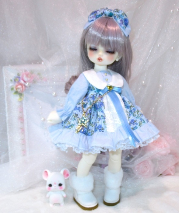 スイートワンピースのお洋服セット-TinyFox/幼SD/imomodoll PRGPG