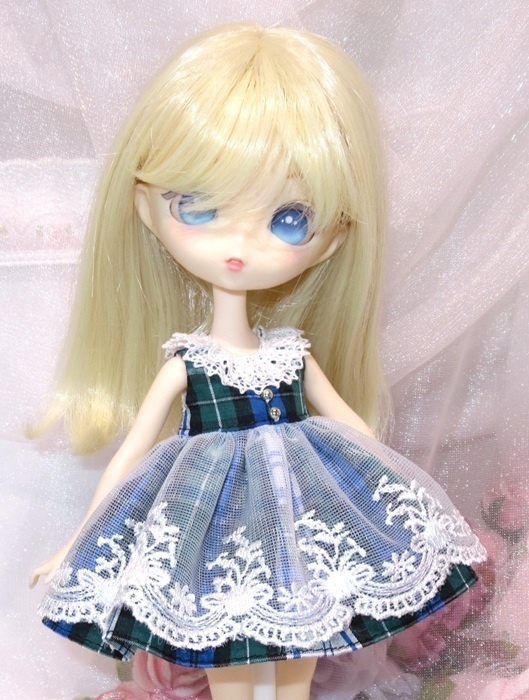 タータンチェックワンピース-ハルモニア POCKET KUMAKO ボニーバニー6 織夢糖 PRGPG