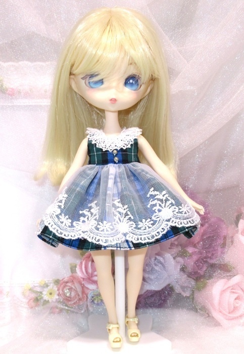 タータンチェックワンピース-ハルモニア POCKET KUMAKO ボニーバニー6 織夢糖 PRGPG