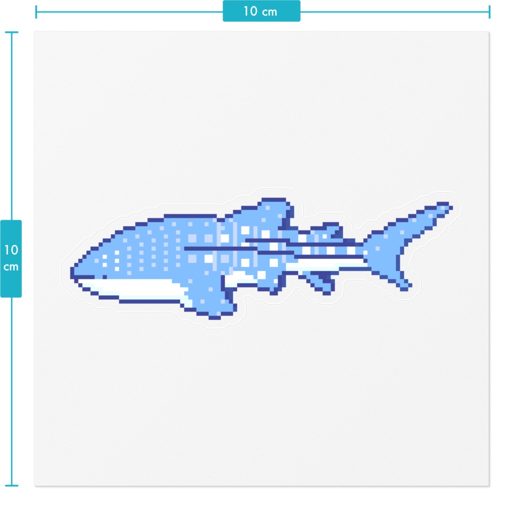 DOT SHARK GALLERY クリアステッカー ジンベエザメ