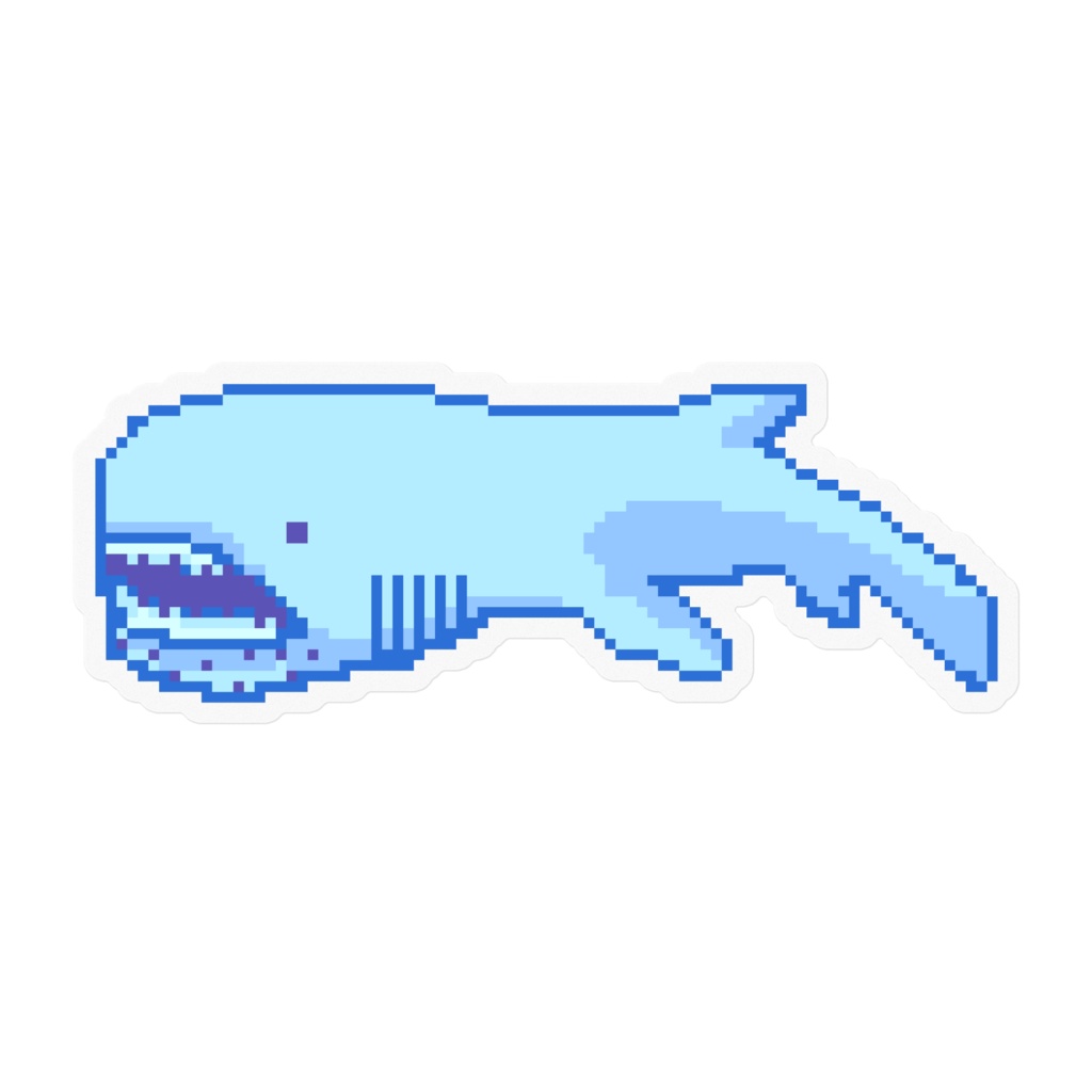 DOT SHARK GALLERY クリアステッカー メガマウス