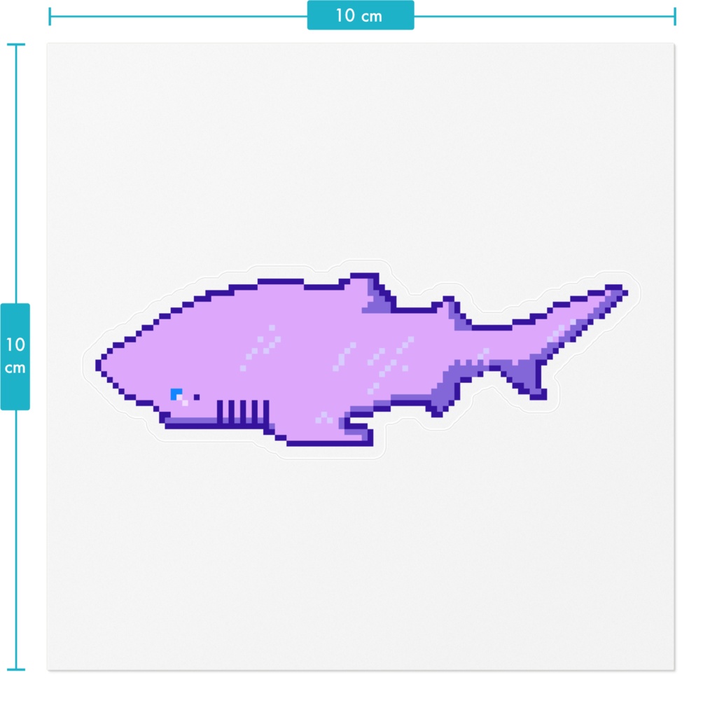 DOT SHARK GALLERY クリアステッカー ニシオンデンザメ