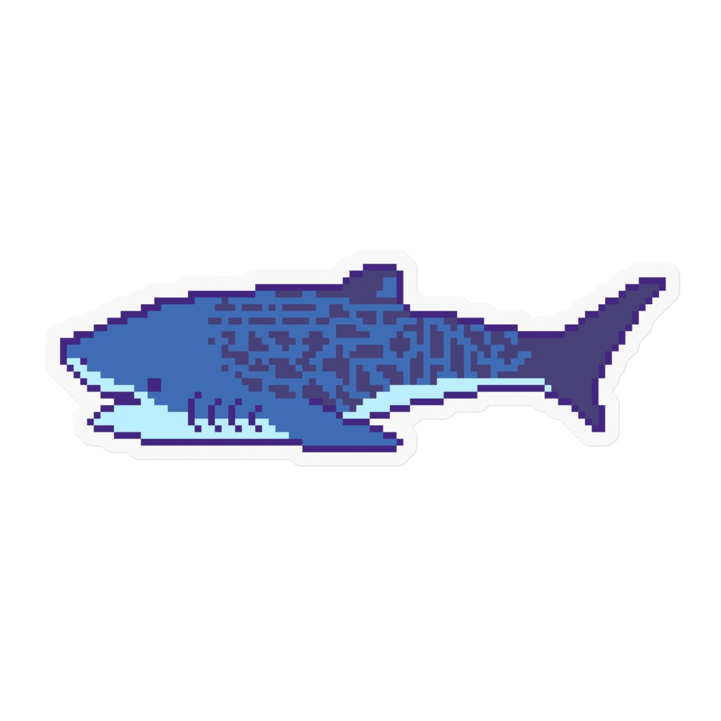 DOT SHARK GALLERY　クリアステッカー　イタチザメ