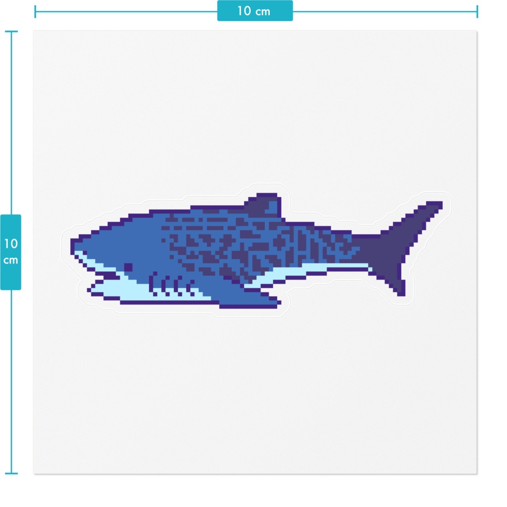 DOT SHARK GALLERY クリアステッカー イタチザメ