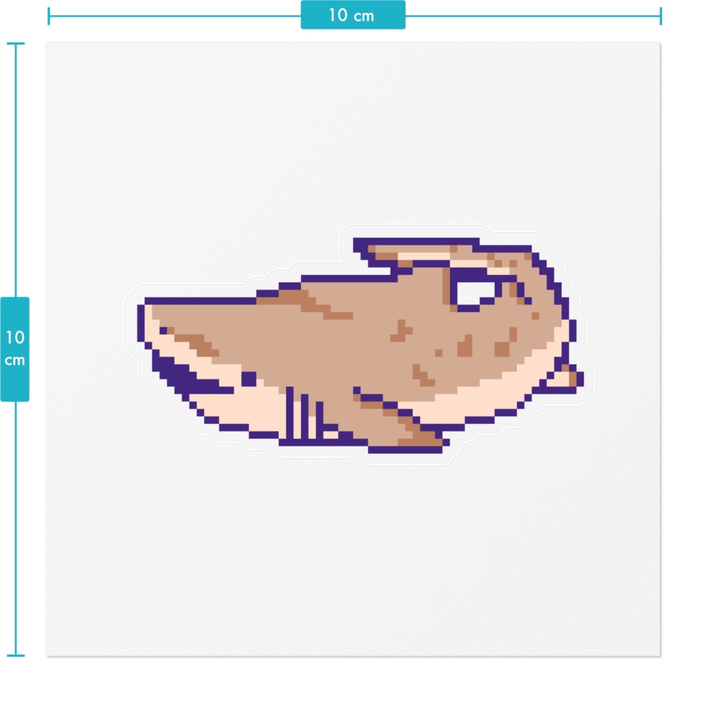 DOT SHARK GALLERY クリアステッカー シロワニ