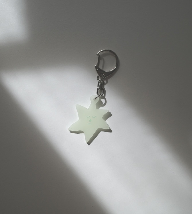 蓄光六星　key holder