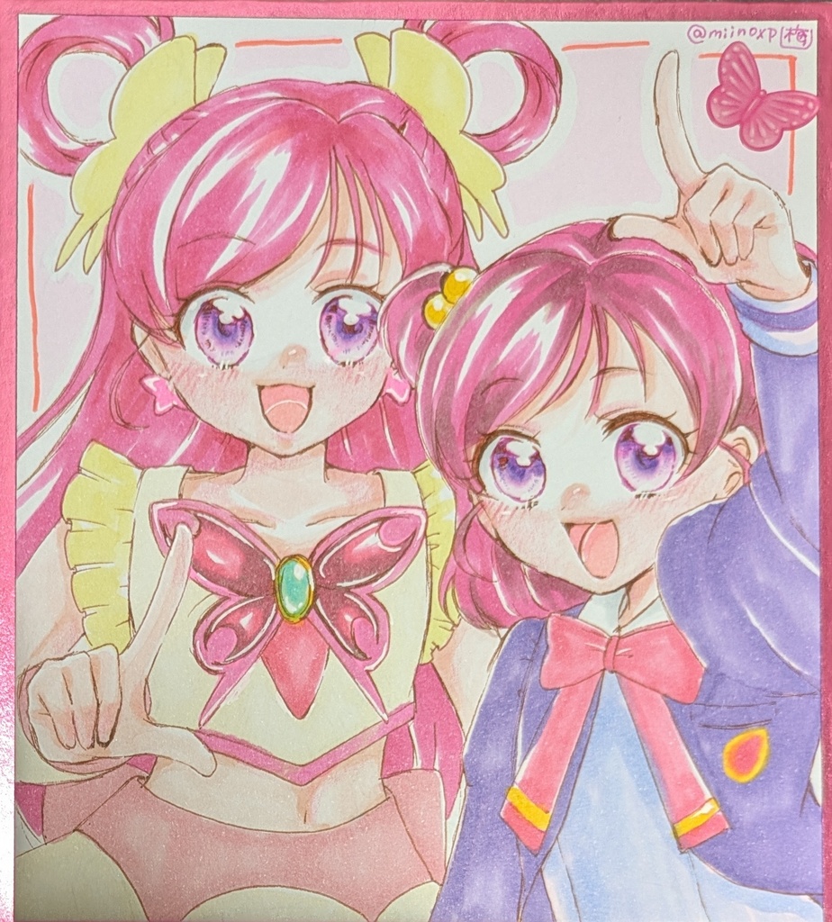 【イベント_ロズガフェス3】手描き色紙/プリキュア5