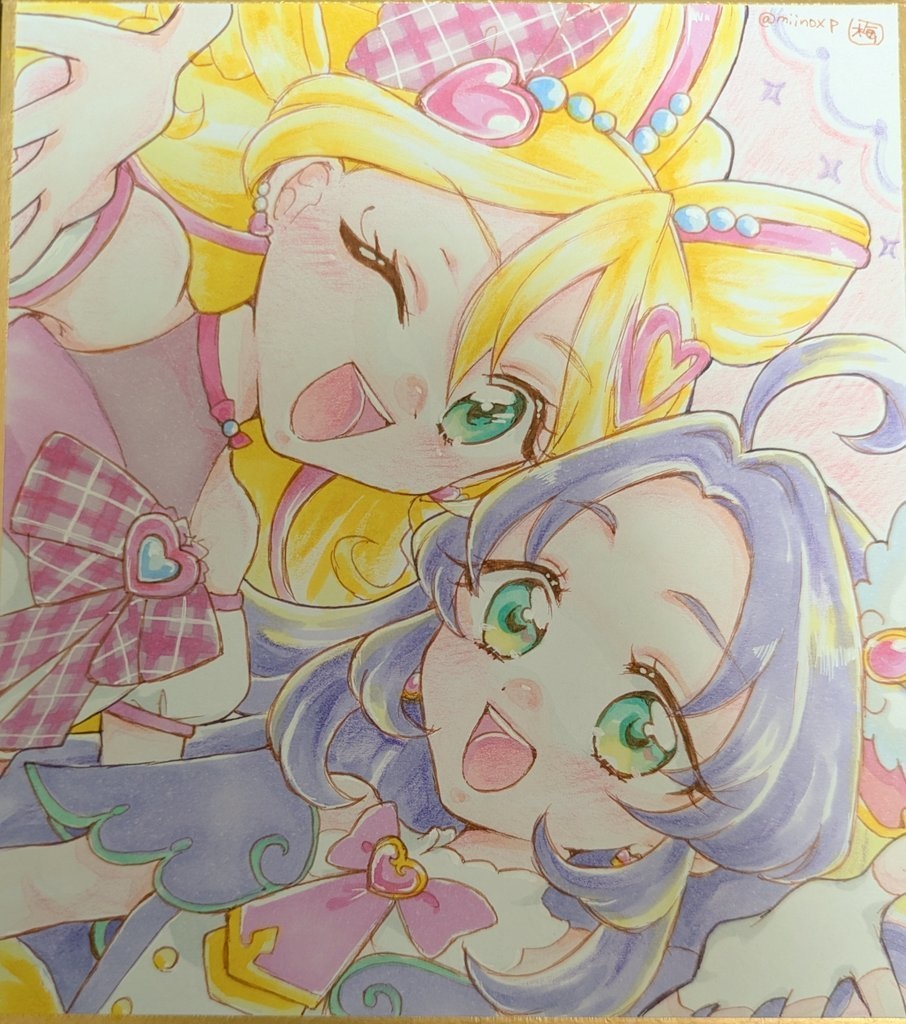手描き色紙/小色紙