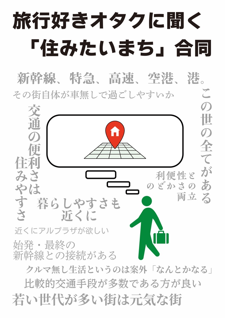 旅行好きオタクに聞く「住みたいまち」合同