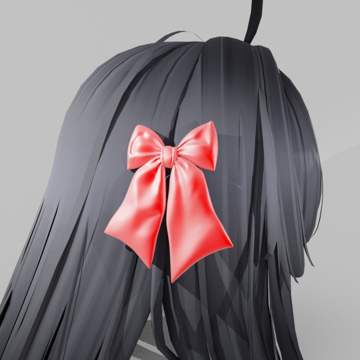 3D リボン(fbx・blender形式)