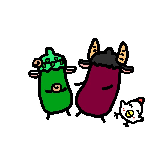 【草乃宿】ナス化の地上絵くろあめキーホルダー