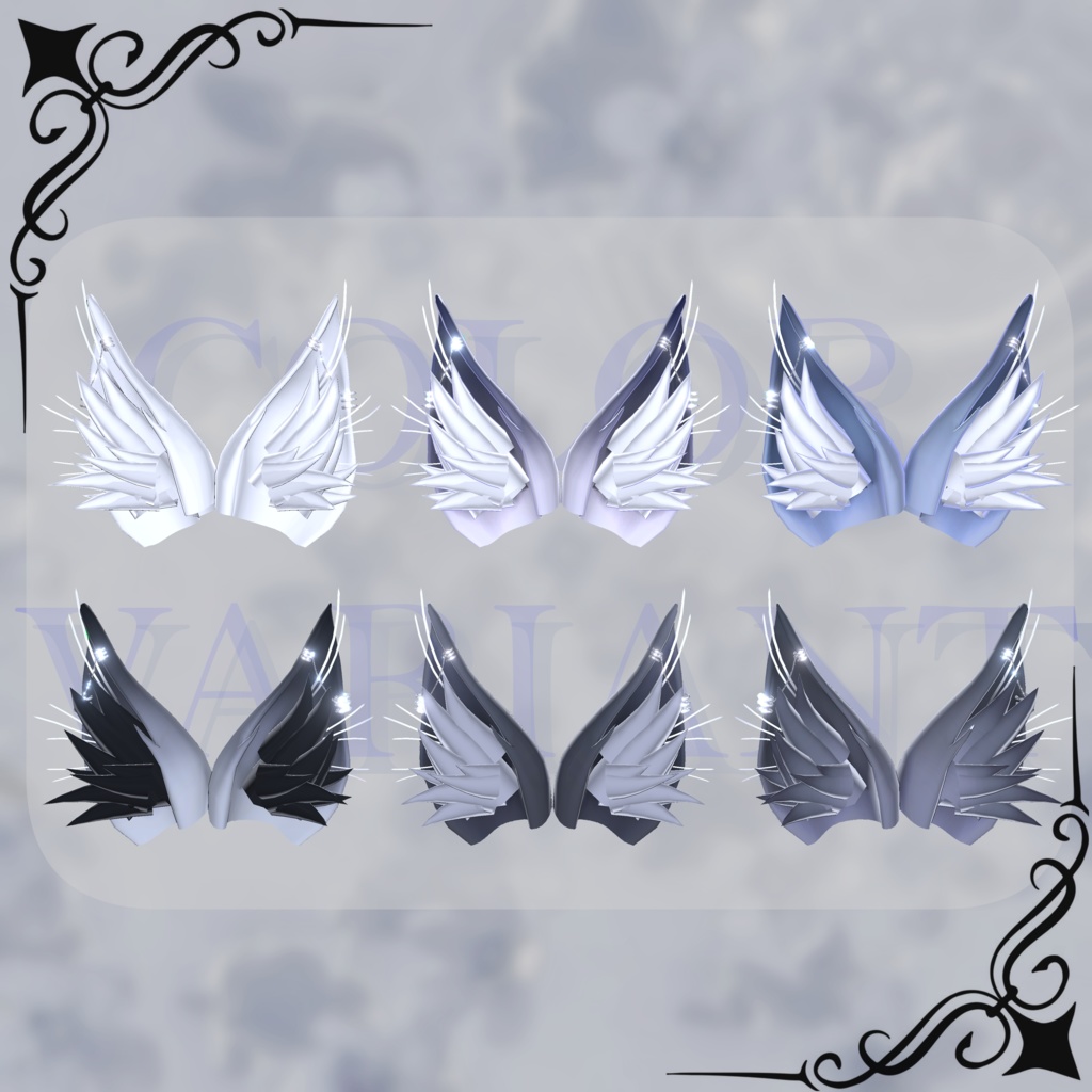 ☁VRChat向け☁ 「NORVEGE EAR」 17アバター対応 -ᴛʜx 𝟣𝟢𝟢 ꜰᴏʟʟᴏᴡᴇʀ-