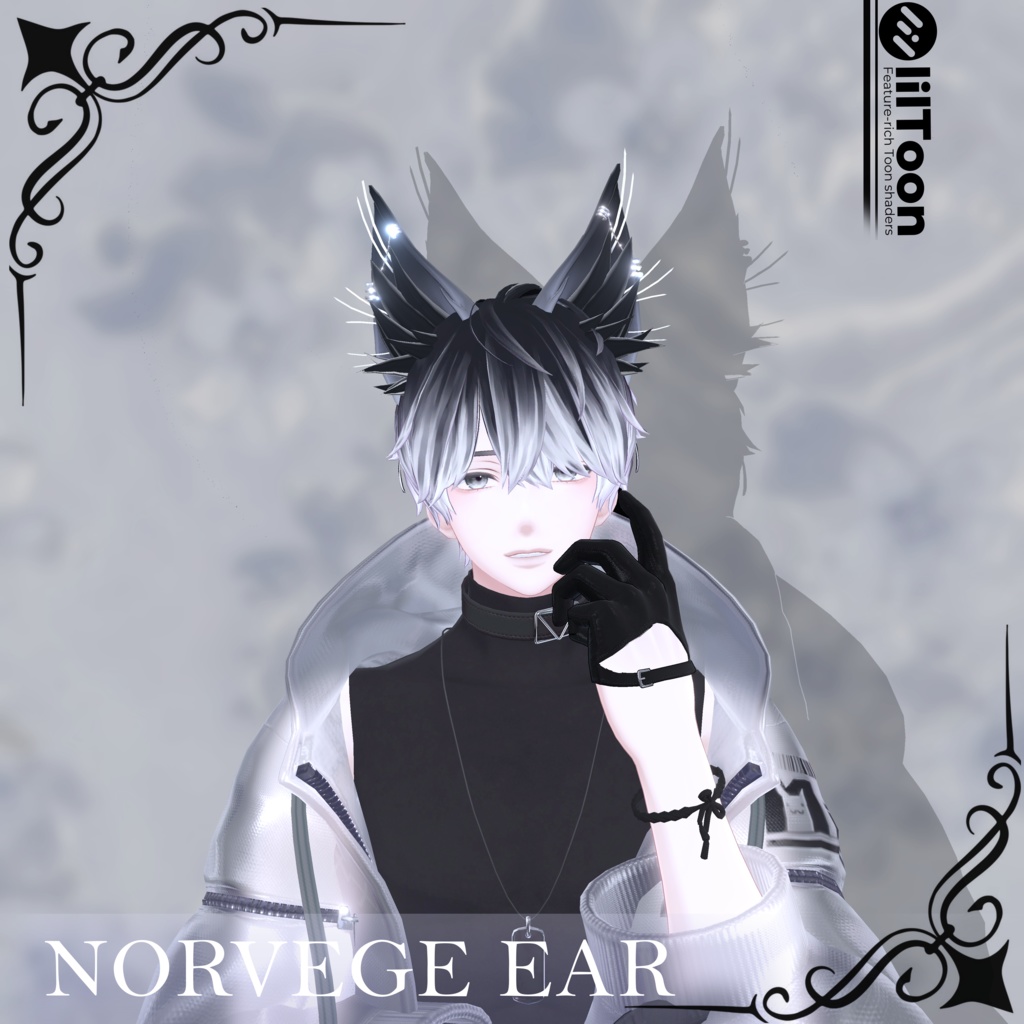 ☁VRChat向け☁ 「NORVEGE EAR」 17アバター対応 -ᴛʜx 𝟣𝟢𝟢 ꜰᴏʟʟᴏᴡᴇʀ-