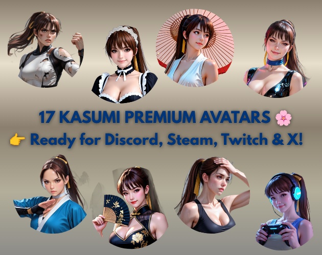 【17 PFP】Kasumi Premium Avatar Pack / アイコン素材集