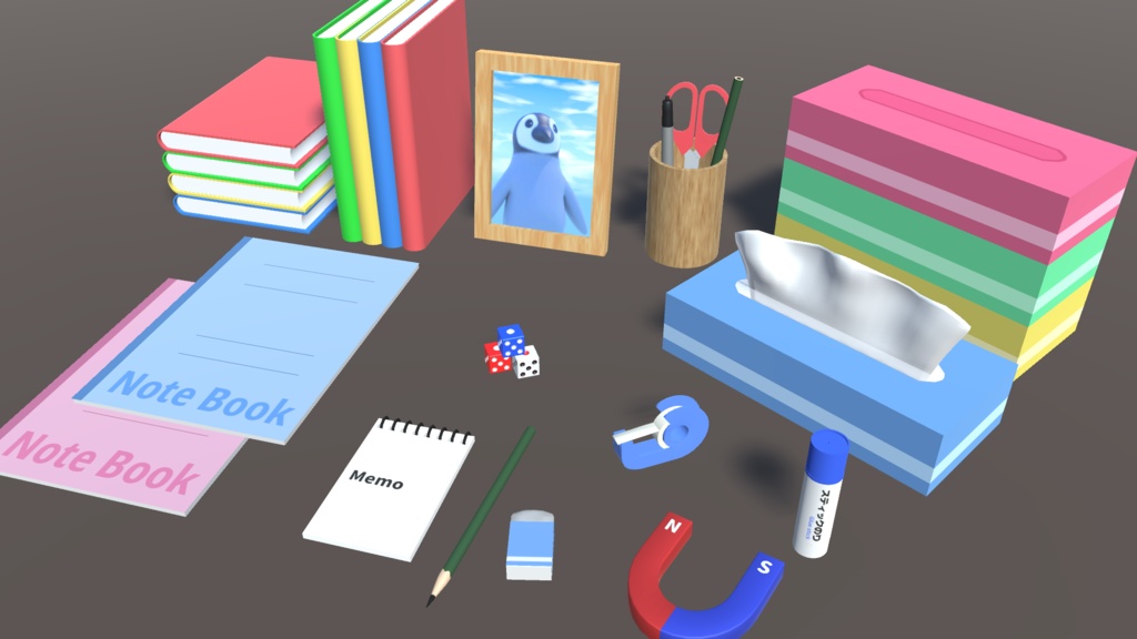 小物・小道具系3Dモデル15種類セット