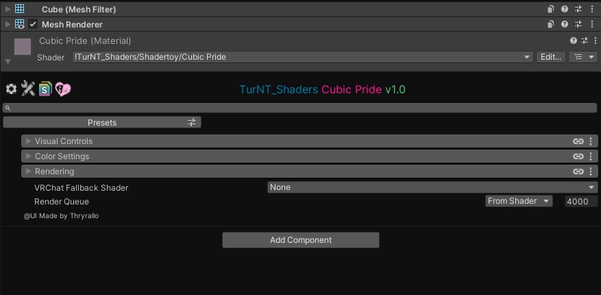 Cubic Pride Screen Space Shader キュービックプライド スクリーンスペースシェーダー