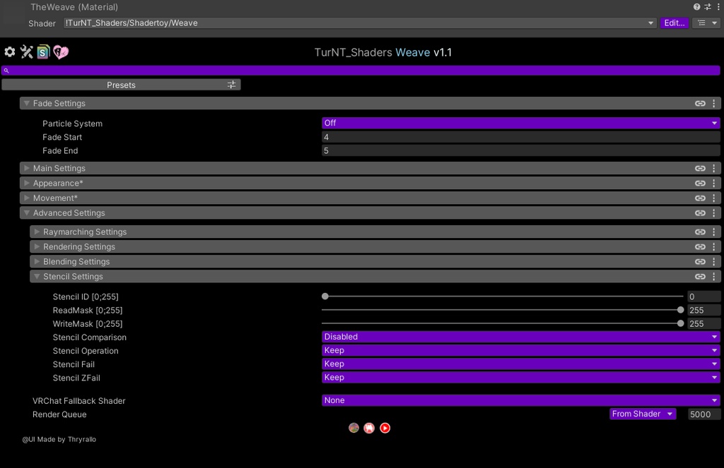 Weave Raymarching Shader ウィーブレイマーチングシェーダー