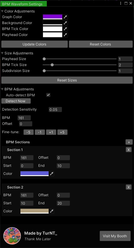 BPM Waveform (Music Overlay Script)