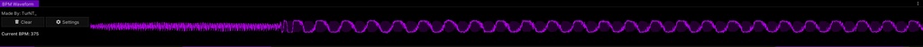BPM Waveform (Music Overlay Script)