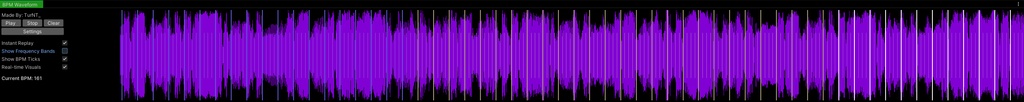 BPM Waveform (Music Overlay Script)