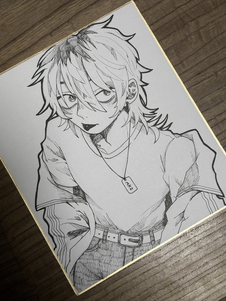 マキゾー　色紙原画