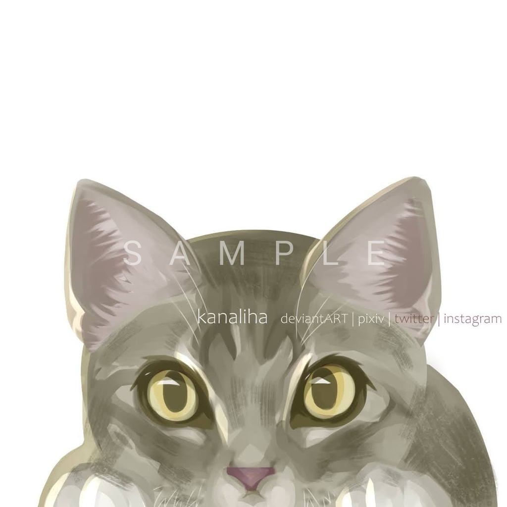 ペットの似顔絵データ(アイコン、小物向け)