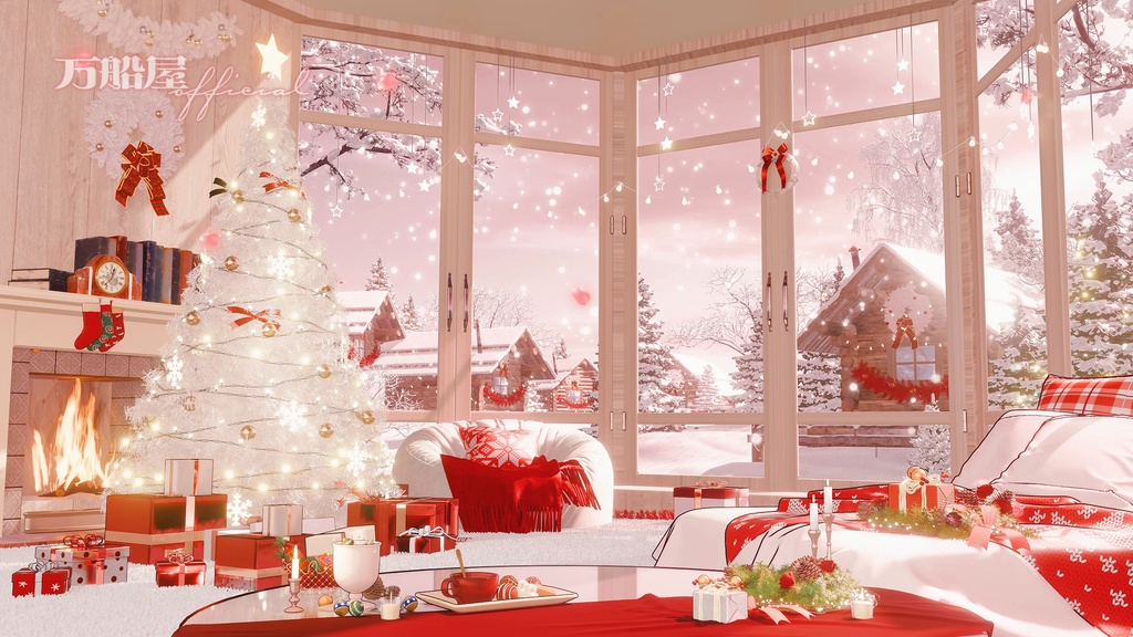 クリスマスのぬくもり｜VTuber・動く配信背景