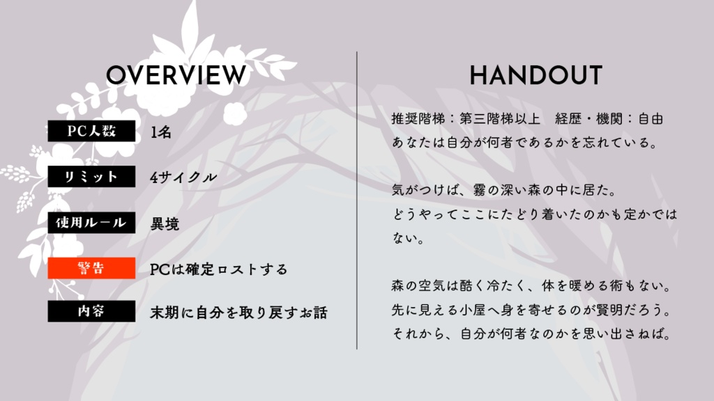 【マギカロギア】無題、あるいは【シナリオPDF】