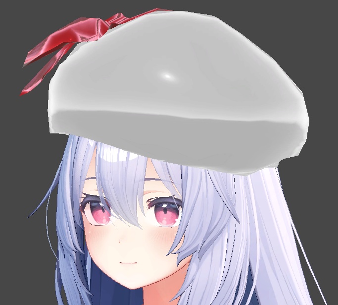 【無料・ModularAvatar設定済】クリスマス・ベレー [Free&ModularAvatarReady]Christmas-style beret 3D model for VRC等