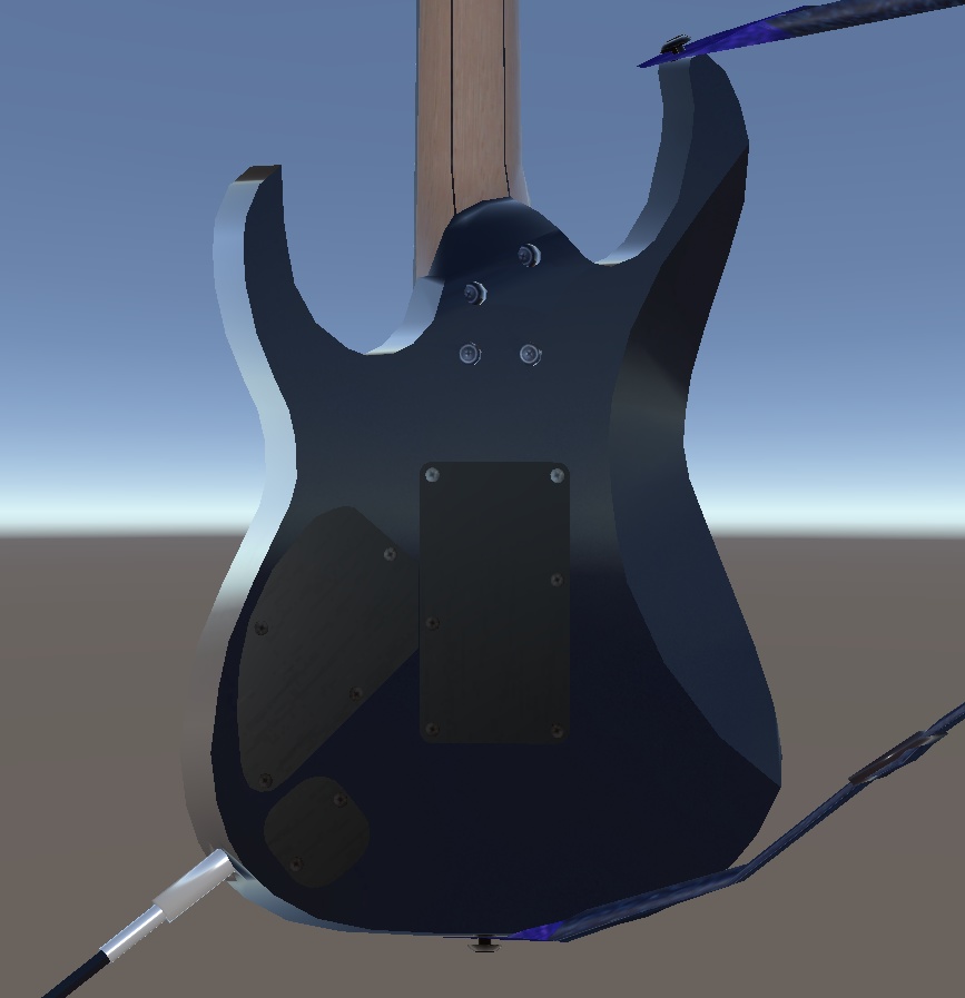 RG type Electric Guitar エレクトリックギター 3D model for VRChat等【MA設定済】