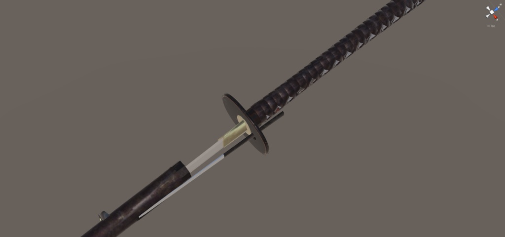 オリジナル打刀『亡斷貫』 小柄付き Boutanuki Katana with Kozuka Knife for VRC等